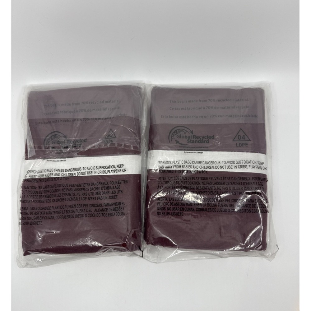 Pottery Barn Merlot Euro Belgian Flax Linen Shams Set Of 2 Luxury 26"x26"\ New - Picture 5 of 6